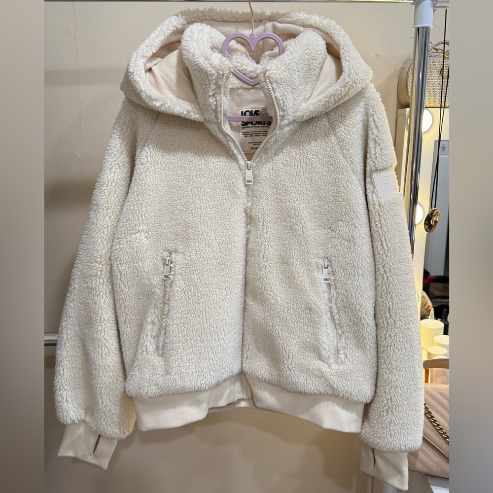 Love & Sports Sherpa Hoodie Jacket – Size M (8–10)